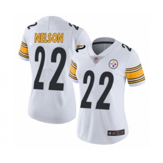 Women's Pittsburgh Steelers #22 Steven Nelson White Vapor Untouchable Limited Player Football Jersey - Ujersey