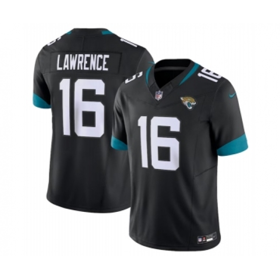 Men's Nike Jacksonville Jaguars #16 Trevor Lawrence Black 2023 F.U.S.E Vapor Untouchable Limited Stitched Jersey - Ujersey