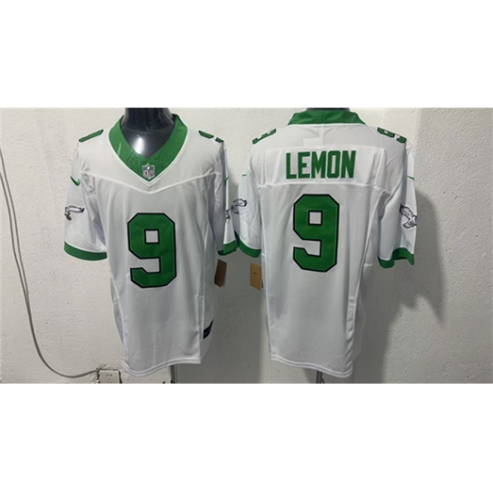 Men's Philadelphia Eagles #9 Makai Lemon White 2026 Draft F.U.S.E Vapor Untouchable Limited Football Stitched Jersey - Ujersey