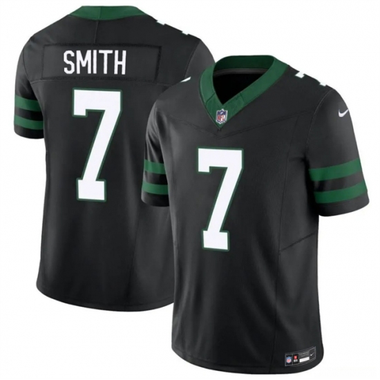 Men's New York Jets #7 Geno Smith Black 2025 F.U.S.E. Vapor Untouchable Limited Stitched Jersey - Ujersey