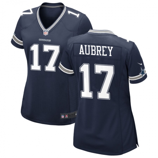 Women's Dallas Cowboys #17 Brandon Aubrey Limited Navy Vapor Untouchable Jersey - Ujersey