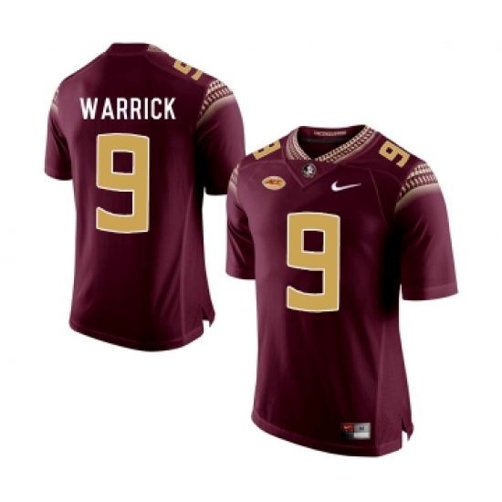 Florida State Seminoles 9 Peter Warrick Red College Football Jersey - Ujersey