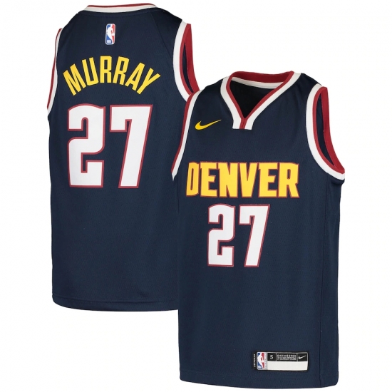 Youth Denver Nuggets #27 Jamal Murray Nike Navy 2020-21 Swingman Jersey - Ujersey