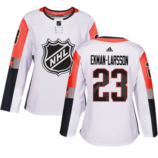 Women's Adidas Arizona Coyotes #23 Oliver Ekman-Larsson Authentic White 2018 All-Star Pacific Division NHL Jersey - Ujersey