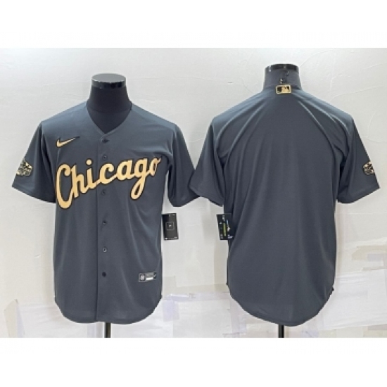 Men's Chicago White Sox Blank Grey 2022 All Star Stitched Cool Base Nike Jersey - Ujersey