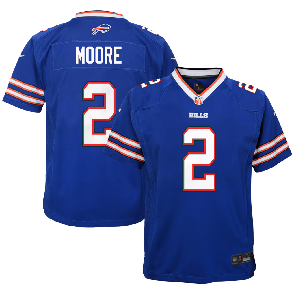 Youth Buffalo Bills D.J. Moore Nike Blue Game Jersey
