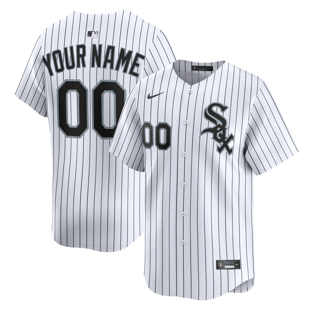 Youth Chicago White Sox  Nike White Home Custom Limited Jersey - ujerseystore