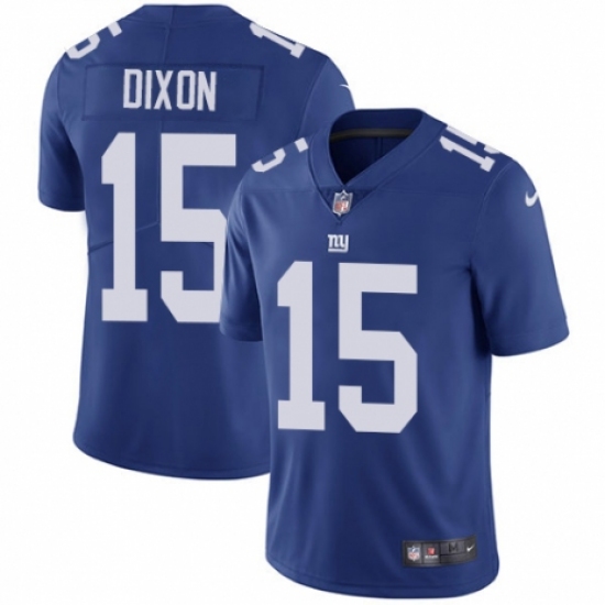 Men's Nike New York Giants #15 Riley Dixon Royal Blue Team Color Vapor Untouchable Limited Player NFL Jersey - Ujersey