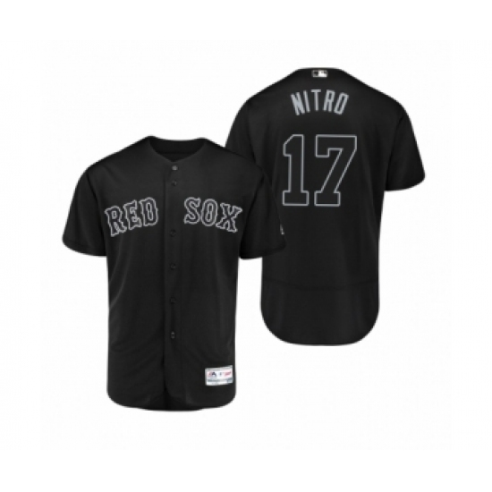 Men's Boston Red Sox #17 Nathan Eovaldi Nitro Black 2019 Players Weekend Authentic Jersey - Ujersey