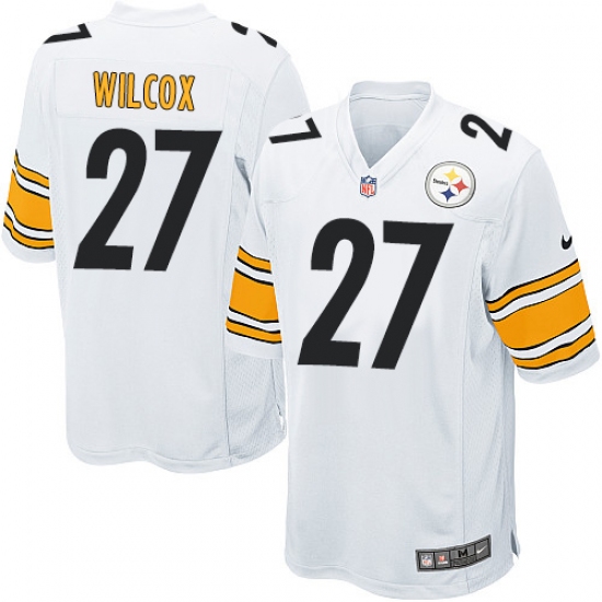 Men's Nike Pittsburgh Steelers #27 J.J. Wilcox Game White NFL Jersey - Ujersey