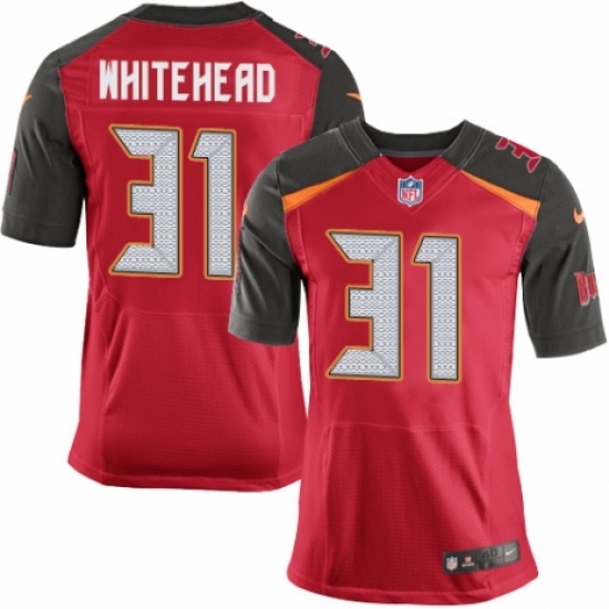 Men's Nike Tampa Bay Buccaneers #31 Jordan Whitehead Elite Red Team Color NFL Jersey - Ujersey