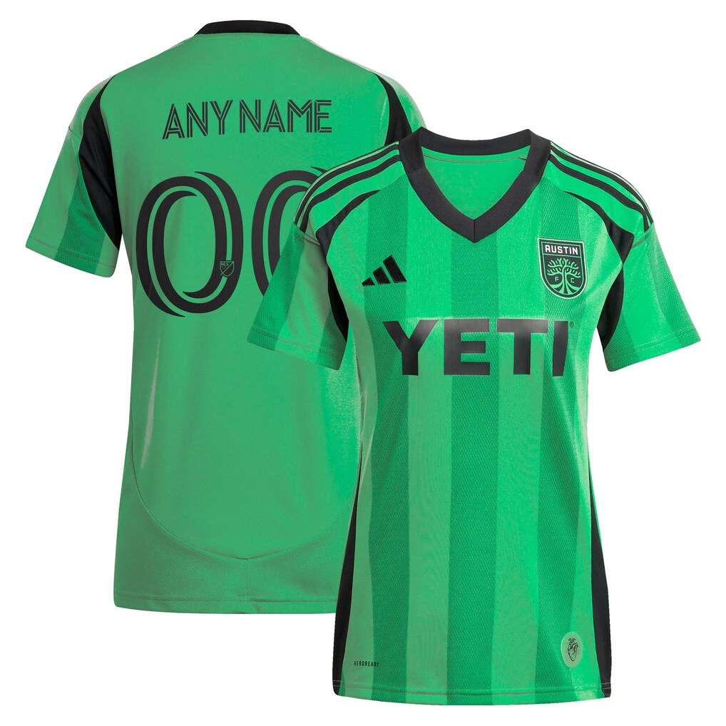 Youth Austin FC adidas Green 2025 The Heartbeat Kit Replica Custom Jersey - Ujersey