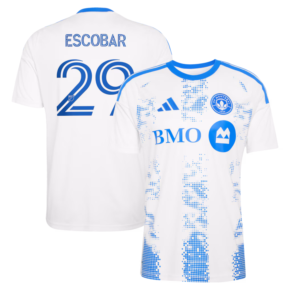 Men's CF Montreal Franco Escobar adidas White 2026 The Procure Jersey Replica Jersey