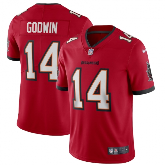 Men's Tampa Bay Buccaneers #14 Chris Godwin Nike Red Vapor Limited Jersey - Ujersey