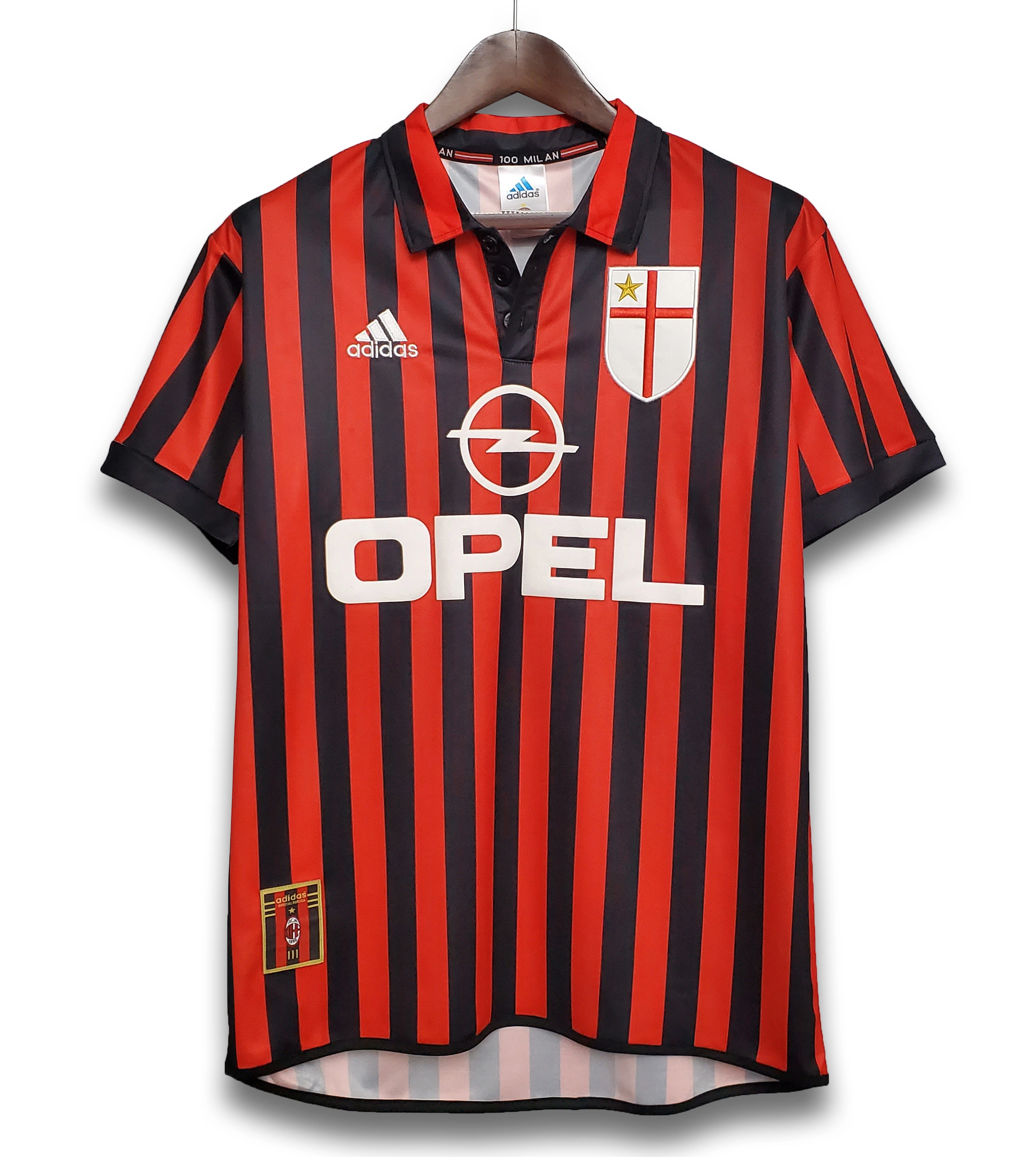 AC Milan Retro Soccer Jersey Centenary Home Custom Shirt 1999/00 - ujerseystore