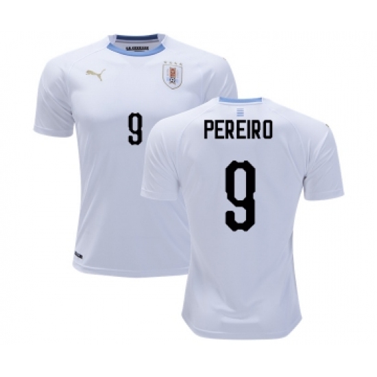 Uruguay #9 Pereiro Away Soccer Country Jersey