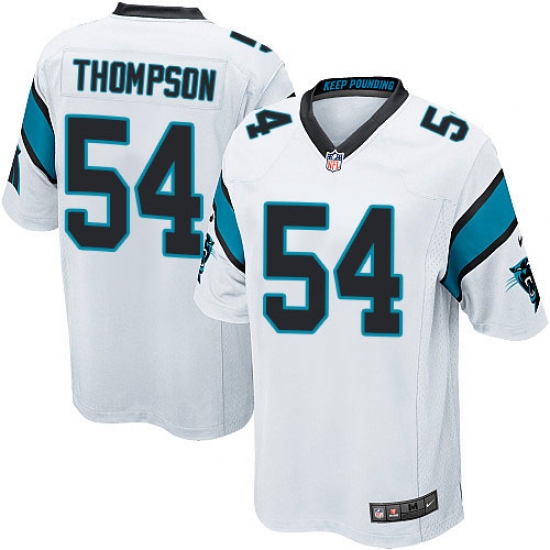 Men's Nike Carolina Panthers #54 Shaq Thompson Game White NFL Jersey - Ujersey