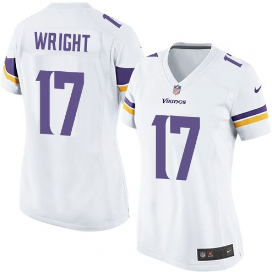 Women's Nike Minnesota Vikings #17 Jarius Wright Game White NFL Jersey - Ujersey