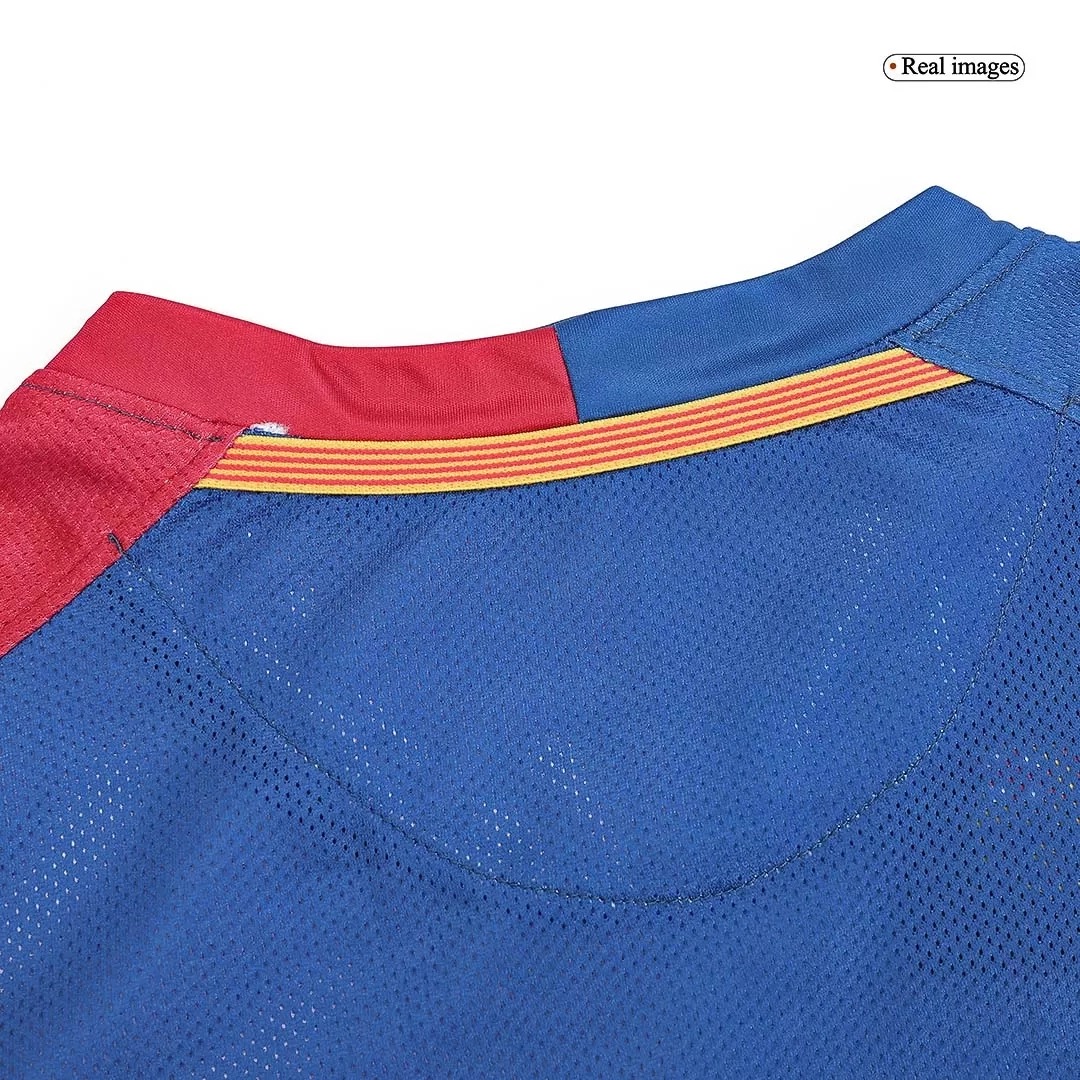 Barcelona Retro Jersey Home Soccer Shirt Long Sleeve 2008/09 - UCL