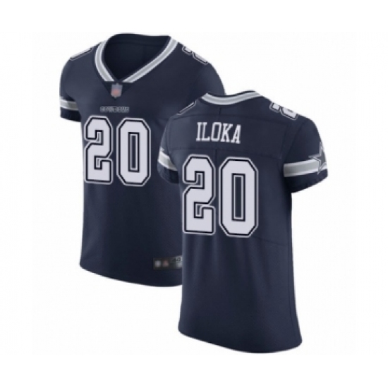 Men's Dallas Cowboys #20 George Iloka Navy Blue Team Color Vapor Untouchable Elite Player Football Jersey - Ujersey