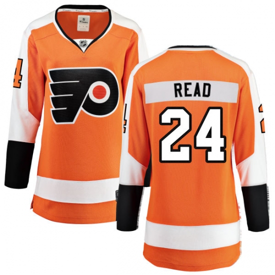 Women's Philadelphia Flyers #24 Matt Read Fanatics Branded Orange Home Breakaway NHL Jersey