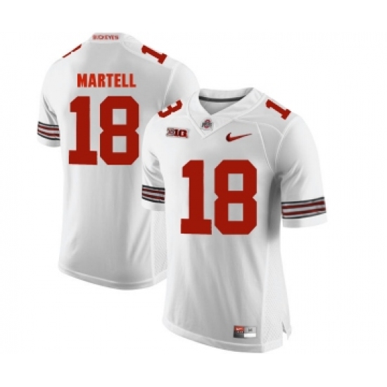 Ohio State Buckeyes 18 Tate Martell White College Football Jersey - Ujersey