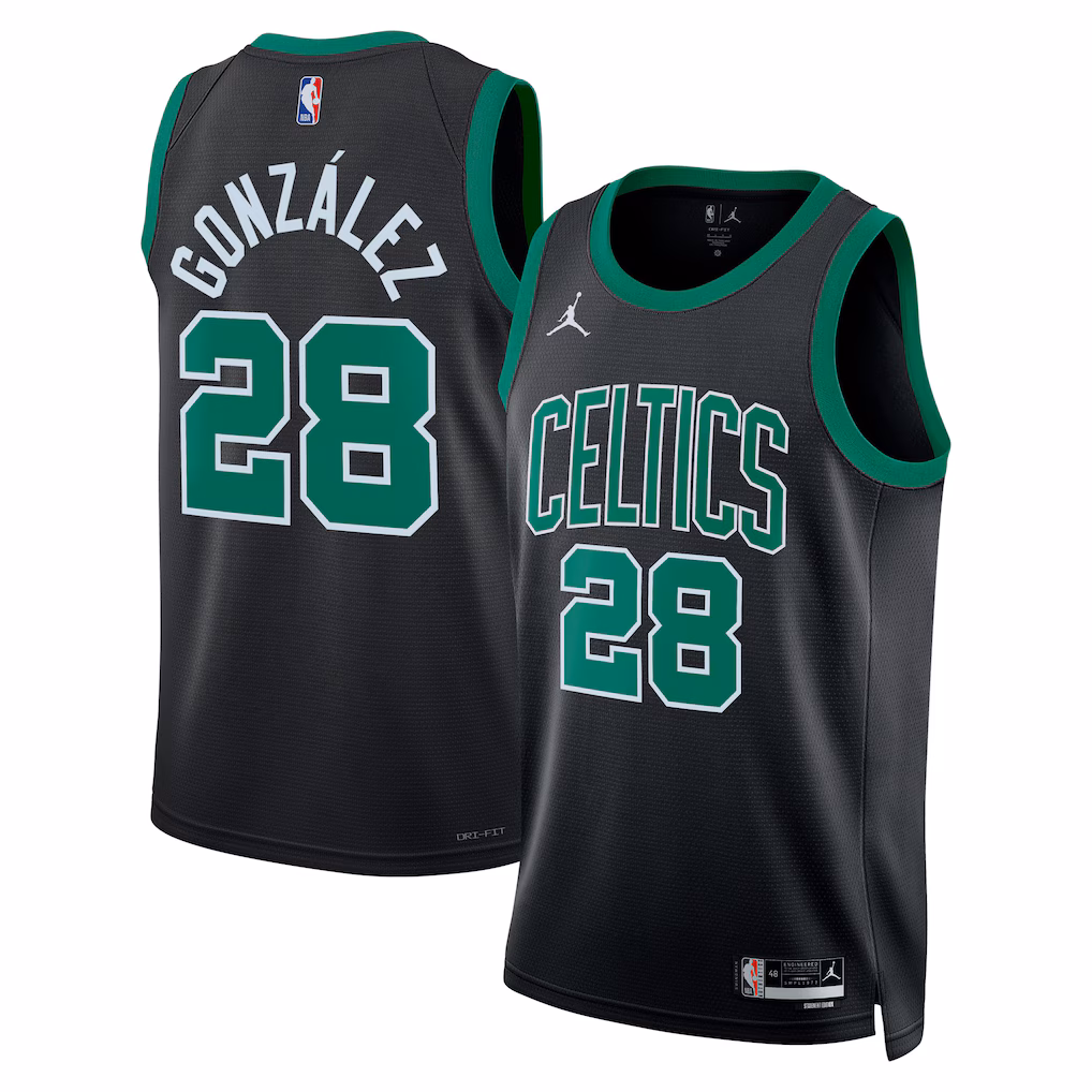 Unisex Boston Celtics Hugo González Jordan Brand Black Swingman Jersey - Statement Edition - Ujersey NHL