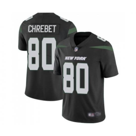 Youth New York Jets #80 Wayne Chrebet Black Alternate Vapor Untouchable Limited Player Football Jersey - Ujersey
