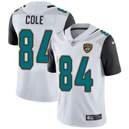 Youth Nike Jacksonville Jaguars #84 Keelan Cole White Vapor Untouchable Limited Player NFL Jersey - Ujersey