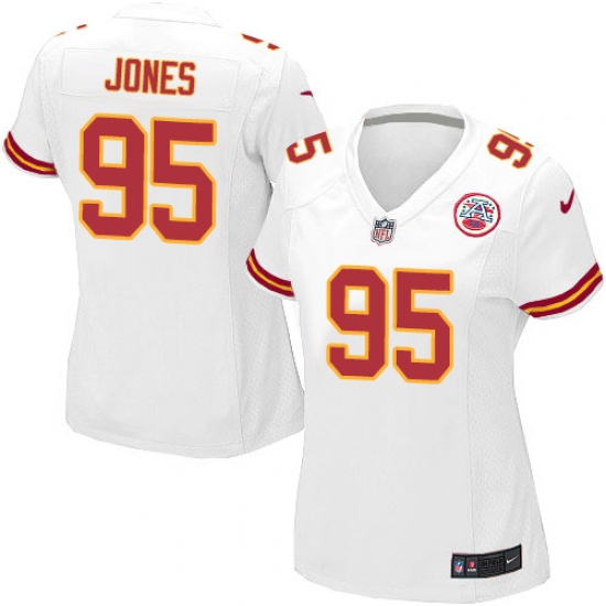 Women's Nike Kansas City Chiefs #95 Chris Jones Game White NFL Jersey - Ujersey