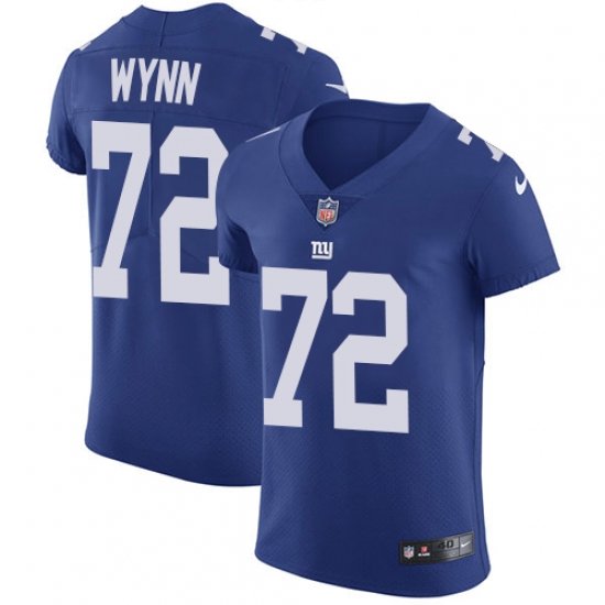 Men's Nike New York Giants #72 Kerry Wynn Royal Blue Team Color Vapor Untouchable Elite Player NFL Jersey - Ujersey