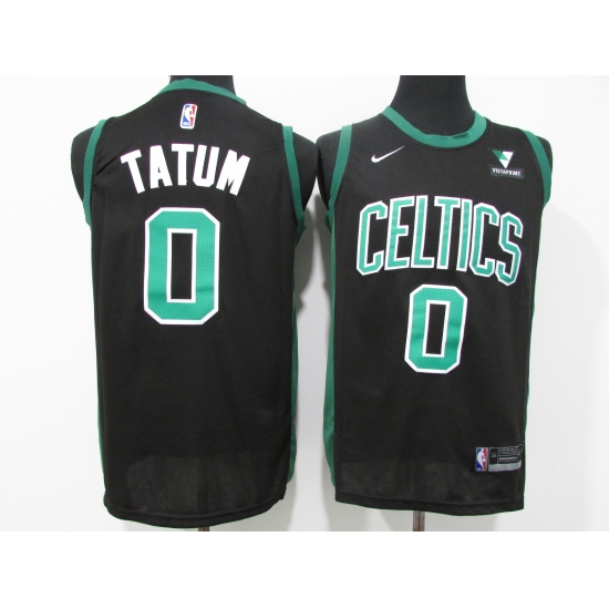 Men's Boston Celtics #0 Jayson Tatum Nike Black Swingman Player Jersey - Ujersey