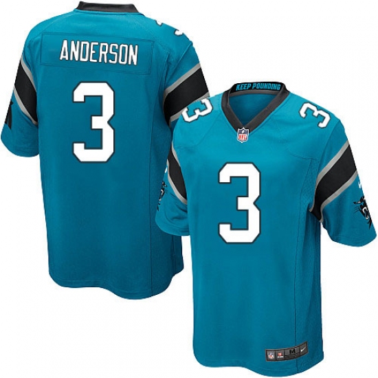 Men's Nike Carolina Panthers #3 Derek Anderson Game Blue Alternate NFL Jersey - Ujersey