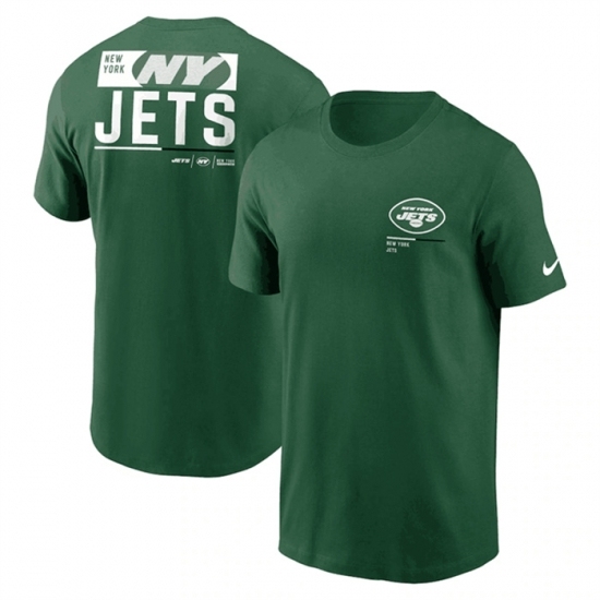 Men's New York Jets Green Team Incline T Shirt - Ujersey