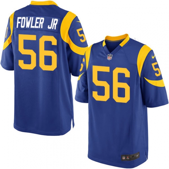 Men's Nike Los Angeles Rams #56 Dante Fowler Jr Game Royal Blue Alternate NFL Jersey - Ujersey