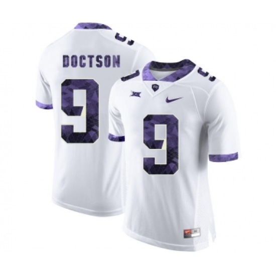 TCU Horned Frogs 9 Josh Doctson White Print College Football Limited Jersey - Ujersey