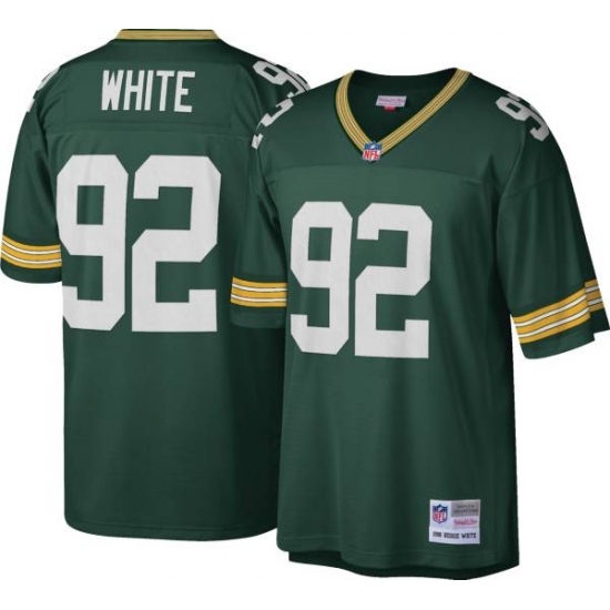 Men's Green Bay Packers #92 Reggie White Mitchell & Ness 1996 Throwback Green Jersey - Ujersey