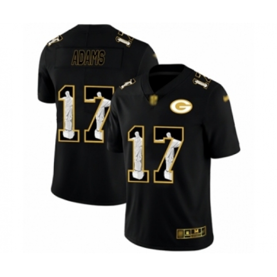Men's Green Bay Packers #17 Davante Adams Limited Black Jesus Faith Limited Football Jersey - Ujersey