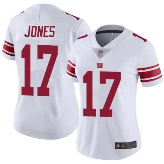 Women's Nike New York Giants #17 Daniel Jones White Stitched NFL Vapor Untouchable Limited Jersey - Ujersey