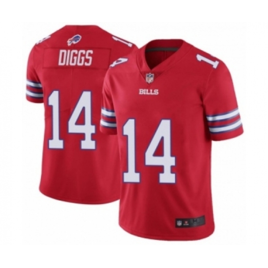 Buffalo Bills #14 Stefon Diggs Limited Red Rush Vapor Untouchable Football Jersey - Ujersey