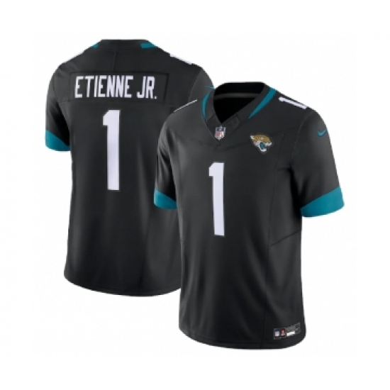 Men's Nike Jacksonville Jaguars #1 Travis Etienne Jr. Black 2023 F.U.S.E Vapor Untouchable Limited Football Stitched Jersey - Ujersey