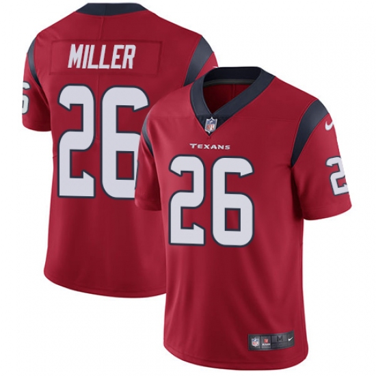 Men's Nike Houston Texans #26 Lamar Miller Limited Red Alternate Vapor Untouchable NFL Jersey - Ujersey
