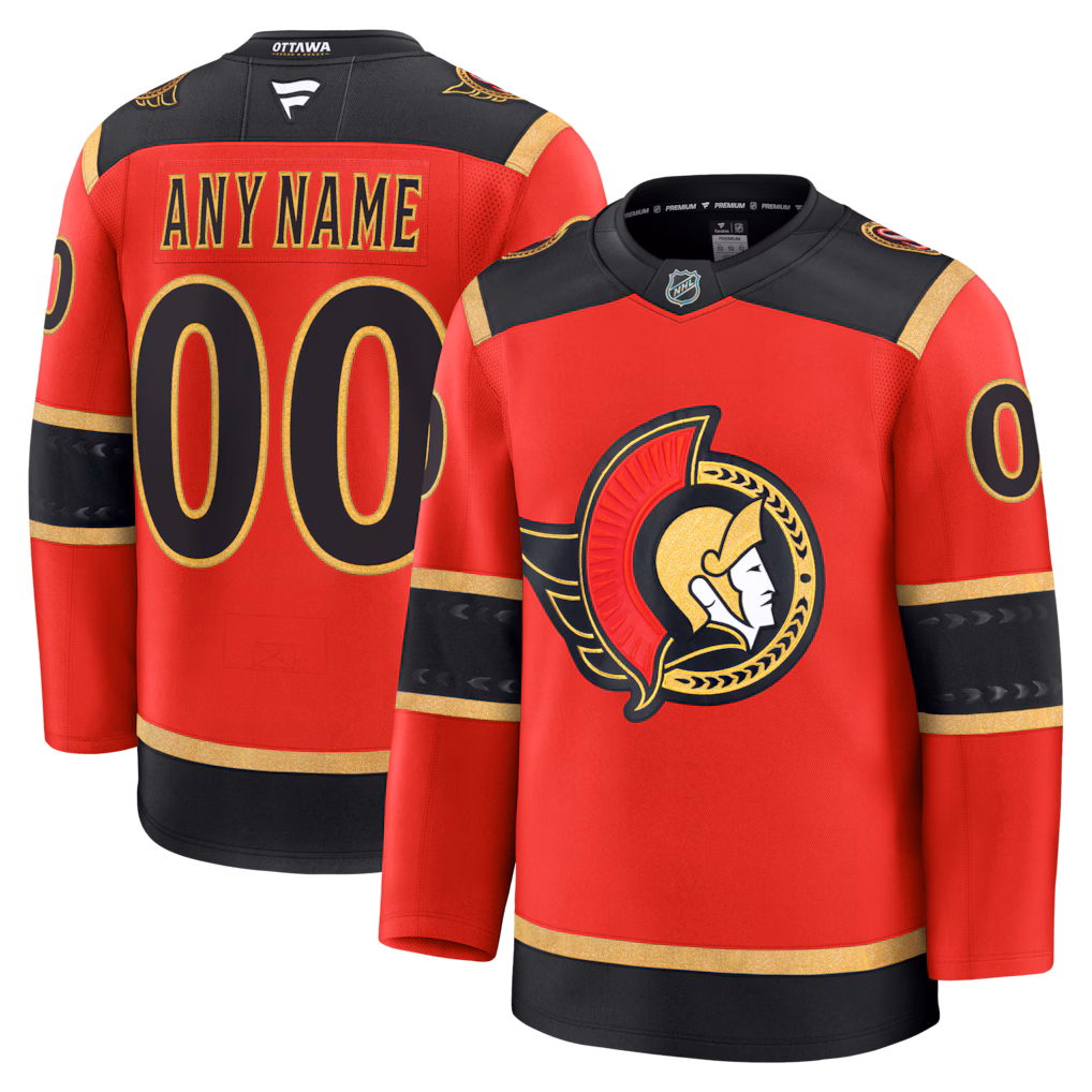 Men's Ottawa Senators Fanatics Red Alternate Custom Premium Jersey