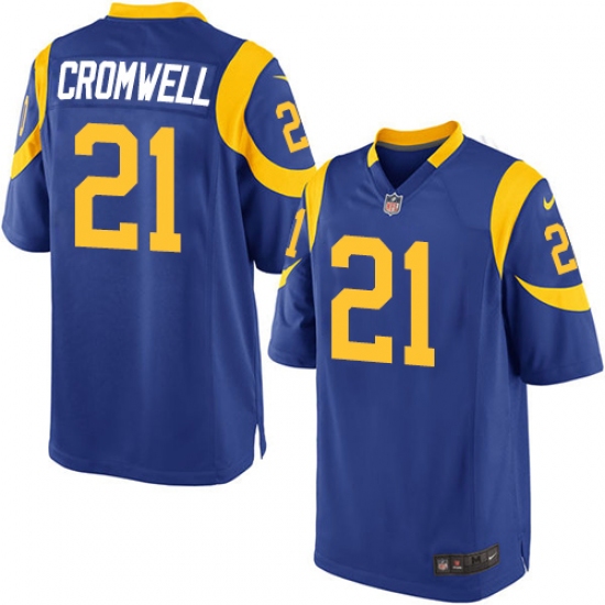 Men's Nike Los Angeles Rams #21 Nolan Cromwell Game Royal Blue Alternate NFL Jersey - Ujersey