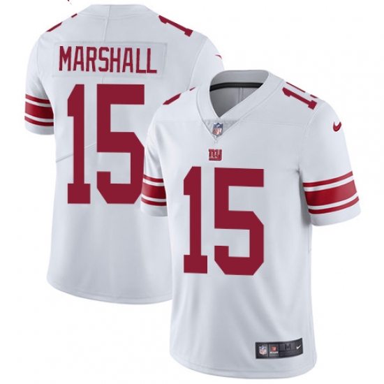 Youth Nike New York Giants #15 Brandon Marshall White Vapor Untouchable Limited Player NFL Jersey - Ujersey