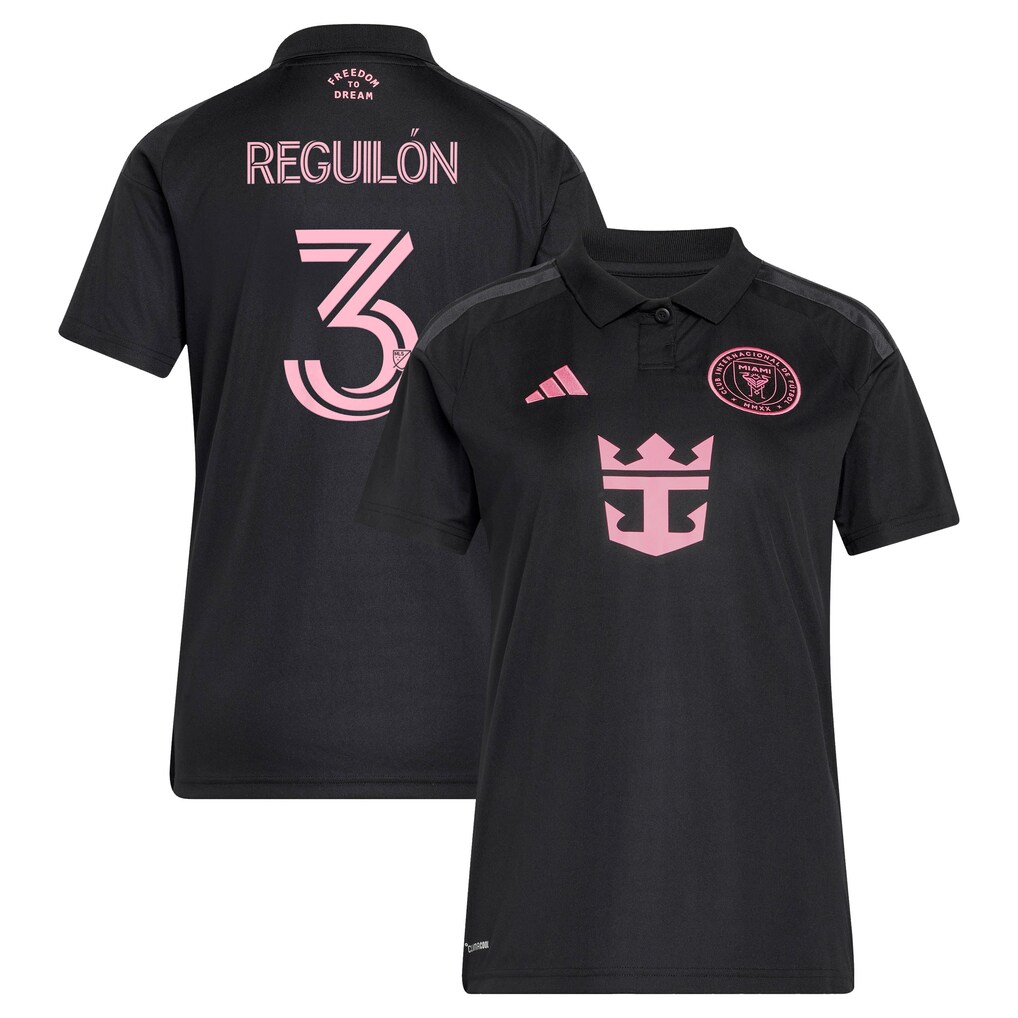 Women's Inter Miami CF Sergio Reguilón adidas Black 2026 Presagio Replica Jersey - Ujersey