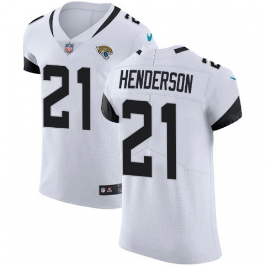 Men's Jacksonville Jaguars #21 C.J. Henderson White Stitched New Elite Jersey - Ujersey