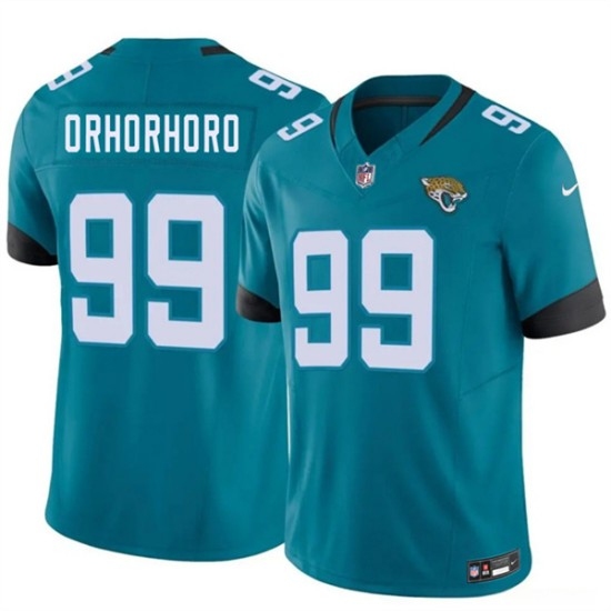 Men's Jacksonville Jaguars #99 Ruke Orhorhoro Teal 2026 F.U.S.E. Vapor Untouchable Limited Football Stitched Jersey - Ujersey