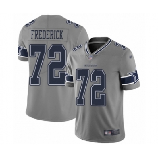 Youth Dallas Cowboys #72 Travis Frederick Limited Gray Inverted Legend Football Jersey - Ujersey