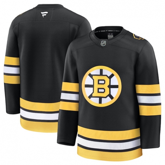Men's Boston Bruins Blank Black 2025 Home Stitched Hockey Jersey - Ujersey